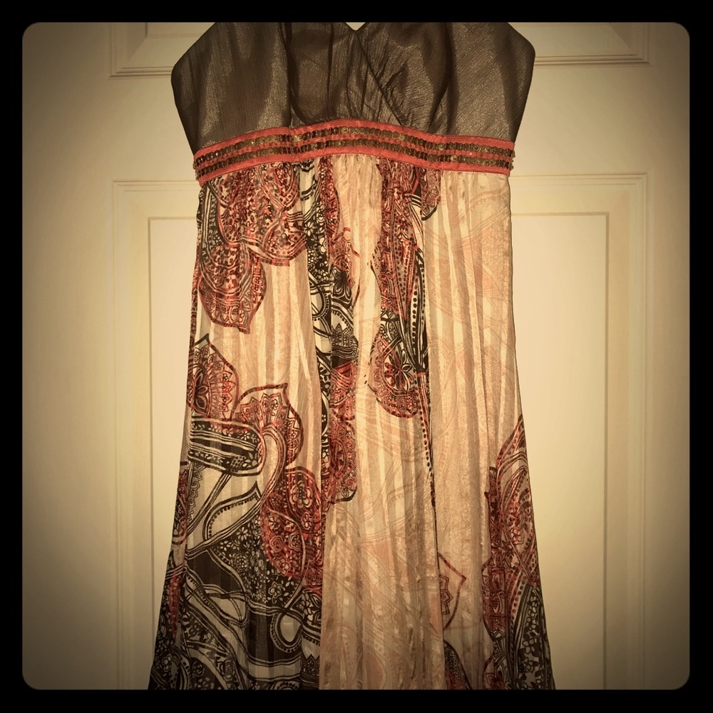Strapless BCBG cocktail dress